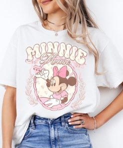 Vintage Minnie Mouse Pink Tea Shirt, Minnie est. 1928 Shirt