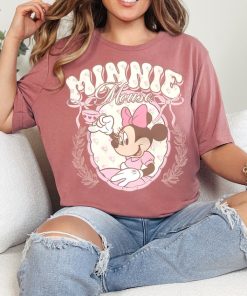 Vintage Minnie Mouse Pink Tea Shirt, Minnie est. 1928 Shirt