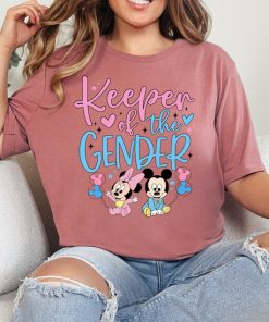 Disney Mickey Minnie Gender Reveal Shirt, Keeper Of The Gender Shirt