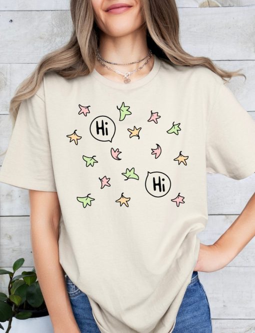 Leaves Hi Hi Bubble-free Shirt, Cute LGBTQ Shirt, Gay Pride Clothing