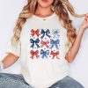 4th of July Shirt, Coquette Shirt, Bow Shirt, Ribbon Shirt