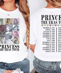 Princess Eras Tour Bella Canvas Shirt, Disney Princess Tour Tee