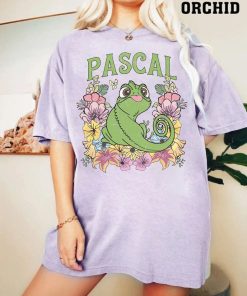 Comfort Colors® Retro Disney Tangled Pascal Floral Rapunzel Shirt