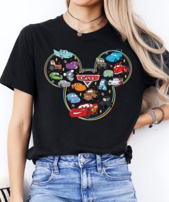 Mickey Head Disney Cars Shirt, McQueen And Friends Sweatshirt