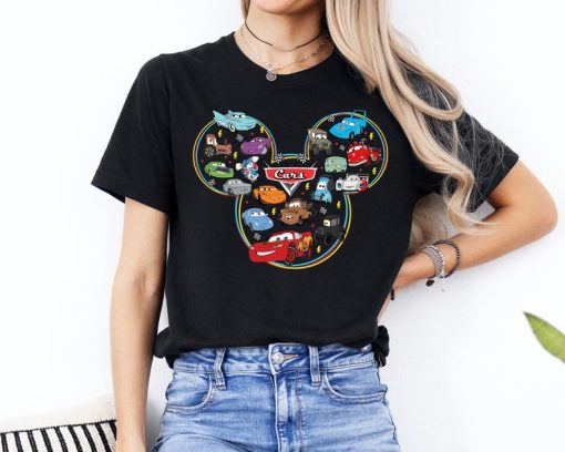 Mickey Head Disney Cars Shirt, McQueen And Friends Sweatshirt