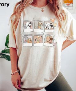 Vintage Disney Dogs Comfort Colors Shirt, Disney Polaroid Shirt