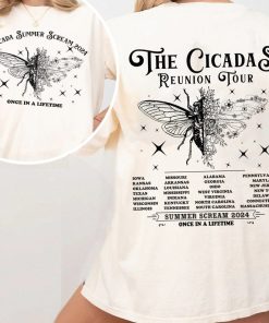 Cicadas Summer Scream Reunion Tour 2024 Shirt, The Cicada Concert Tour