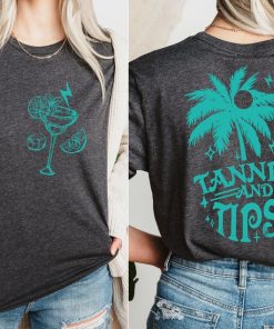 Tanned and Tipsy Shirt, Palm Tree Shirt, Summer Vacation Shirt