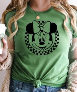 Minnie Checkered Shirt, Minnie Shirt, Retro Disney Shirt For Women