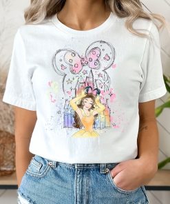 Belle Shirt, Watercolor Belle T-shirt, Beauty and Beast Belle Shirt