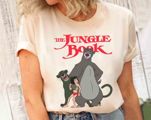 Disney The Jungle Book Group Mowgli Baloo Bagheera Poster Shirt