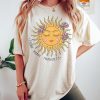 Retro Sun Shirt, Think Happy Thoughts Shirt, Comfort Colors Shirt