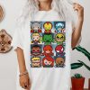 Marvel Heroes Boxed Up Kawaii Graphic T-Shirt