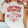 Disney Pixar Lightning MC Queen Racing Portrait Retro Shirt