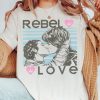 Star Wars Han Solo And Princess Leia Rebel Love Portrait Shirt