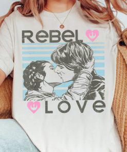 Star Wars Han Solo And Princess Leia Rebel Love Portrait Shirt