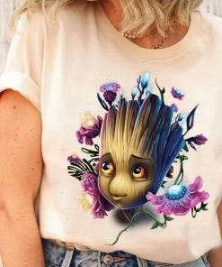 Marvel Guardians Of The Galaxy Groot Flowers Graphic Shirt