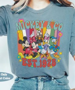 Retro Disney Mickey & Co Est 1928 Mickey And Friends Shirt