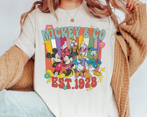 Retro Disney Mickey & Co Est 1928 Mickey And Friends Shirt