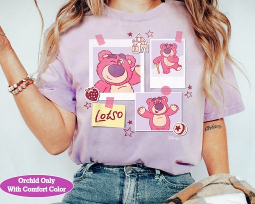 Disney Pixar Toy Story Cute Lotso Grid Photos Shirt