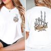 Protect Your Peace Shirt, Flower Skull Shirt, Skeleton Hand Shirt