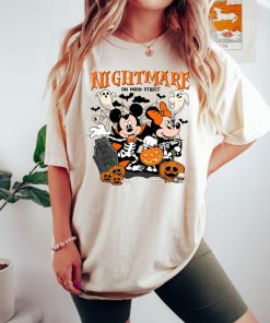 Retro Mickey Minnie Halloween Shirts, Vintage Disney Halloween T-shirt