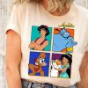 Disney Aladdin Group Shot Box Up T-Shirt, Jasmine, Aladdin, Genie