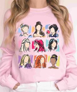 Disney Princess Sweatshirt | Princess Doodle Sweatshirt