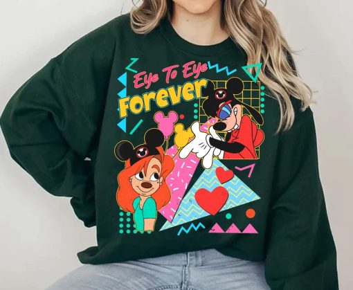 Retro 90S Max And Roxanne Eye To Eye Forever Shirt A Goofy Movie T-shi