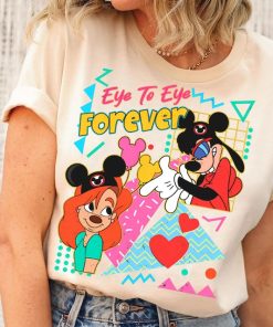 Retro 90S Max And Roxanne Eye To Eye Forever Shirt A Goofy Movie T-shi