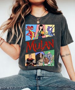 Disney Mulan Characters Retro 90s Shirt, Mulan, Mushu T-Shirt