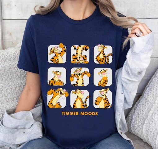 Disney Tigger Moods Cute Face Winnie The Pooh Shirt