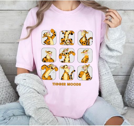 Disney Tigger Moods Cute Face Winnie The Pooh Shirt