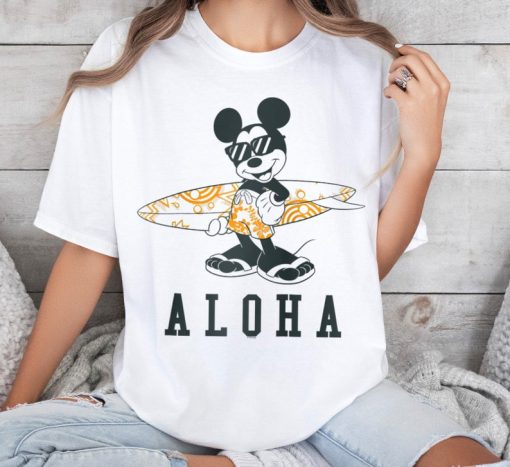 Disney Mickey And Friends Mickey Mouse Aloha Surf T-Shirt