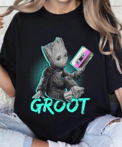 Baby Groot Love Music Cute Face Shirt