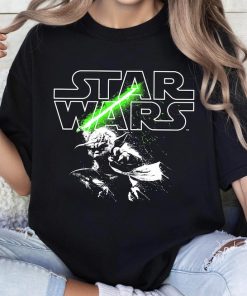 Star Wars Yoda Lightsaber Logo T-Shirt, Star Wars Celebration