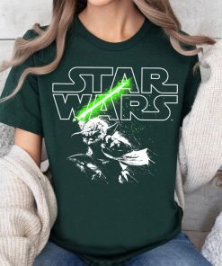 Star Wars Yoda Lightsaber Logo T-Shirt, Star Wars Celebration