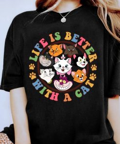 Disney Cats Shirt, Life Is Better With A Cat, Aristocats Berlioz