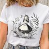 Disney Alice in Wonderland Portrait Sketch Retro Shirt