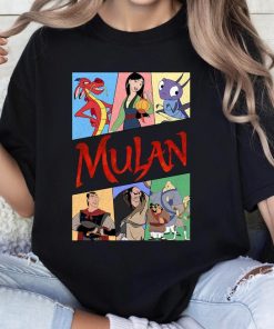 Disney Mulan Characters Retro 90s Shirt, Mulan, Mushu T-Shirt