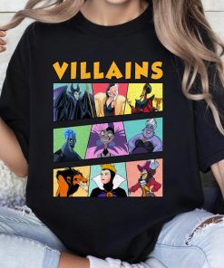 Disney Villains Bad Girls Bad Guys Retro Panel T-Shirt, Maleficent