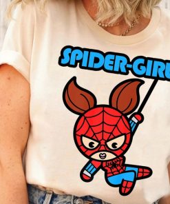 Marvel Spider-Girl Swinging Cute Kawaii Spider-man Holiday T-shirt