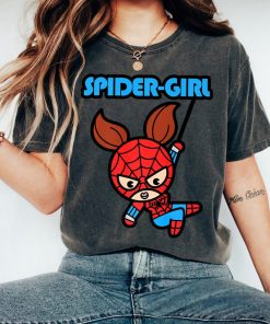 Marvel Spider-Girl Swinging Cute Kawaii Spider-man Holiday T-shirt