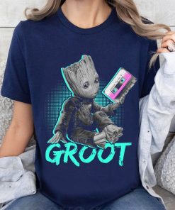 Baby Groot Love Music Cute Face Shirt