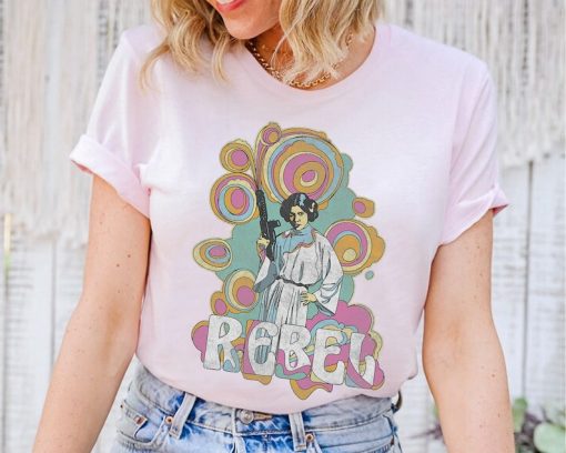 Star Wars Princess Leia Retro Rebel T-Shirt, Princess Leia Shirt