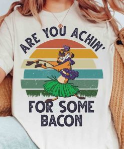 Disney The Lion King Funny Timon Achin' For Some Bacon Retro Shirt