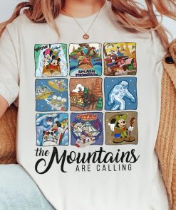 Disney The Mountains Are Calling Thunder Space Splash Everest Retro Sh