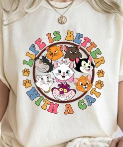 Disney Cats Shirt, Life Is Better With A Cat, Aristocats Berlioz