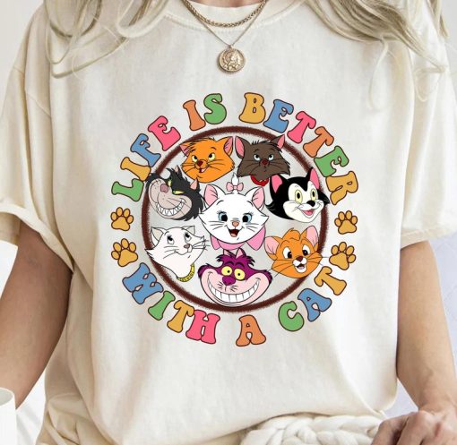 Disney Cats Shirt, Life Is Better With A Cat, Aristocats Berlioz