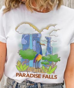 Retro Disney Pixar Up Kevin Bird Greetings From Paradise Falls Poster